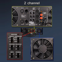 CA38 2 kanal 1300 Watt profesyonel ses ses ekipmanı pa sistemi amplifikatörler Dj Subwoofer Stereo 3u yüksek pa güç amplifikatörleri
