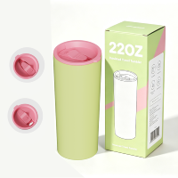 Bouteille d'eau thermique en acier inoxydable de 650 ml, sans BPA, isotherme, anti-transpiration, pour l'école, le sport et les voyages