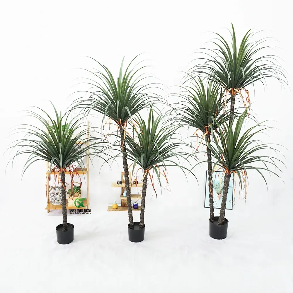 Hot Sale Faux Yucca Pflanze Künstliche Drachenblut Agave Baum Simulation Dracaena Topfpflanze für Eingangs bereich Home Decor