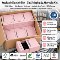 Caja de Regalo para Joyería al por Mayor, OEM ODM, 3 Tamaños, Apilable, Cartón de Exportación FSC, Embalaje al por Mayor para Anillos, Collares y Pendientes, MOQ500