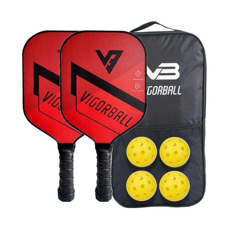 Oem Acceptabel Pickleball Paddle Usapa Augurk Bal Koolstofvezel Pickleball Paddle 4 Kleuren Augurk Bal Racket