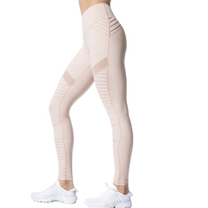 เลกกิ้งเล่นกีฬาของผู้หญิง,ผ้าสแปนเด็กซ์เอวยืดพิมพ์ลายผ้าคอตตอนกันยอง - Product Image 4