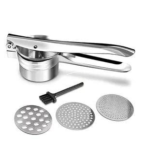 Heavy Duty Stainless Steel Multi-functional 3 in 1 Manual Potato Crusher Mashed Potato Ricer Masher