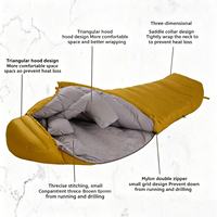Sac de couchage pour adultes, style enveloppe, pour le camping et les voyages, vente en gros, hiver, chaud, imperméable, portable, à transporter à la main