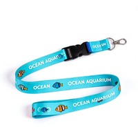 CH Wholesale Sublimation Printing Polyester Lanyards With Logo Custom Certification Keychain OEM ODM ECO Promotion Event Gifts