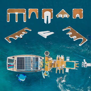 Bơi bơm hơi hồ bơi Float đảo máy bay phản lực trượt tuyết Dock nước nổi nền tảng Mat Dock đảo cho giải trí Inflatable nổi hồ bơi biển - Product Image 4