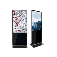 Kiosque d'affichage numérique d'intérieur debout au sol de 75 pouces système Android/PC écran LCD tactile capacitif IP65 panneau vidéo publicité SDK