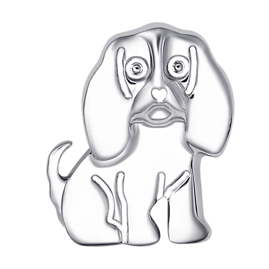 Ewiges Metall ASTM F136 Titan Basset Hound Hunde form Flach lappen Labret Piercing Schmuck mit Innengewinde