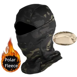 Mens Winter Bivakmuts Gezichtsmasker Koud Weer Winddicht Fleece Ski Ninja Masker