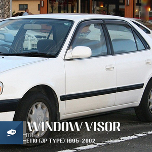 واقي نوافذ Mosun لسيارة <span class=keywords><strong>Toyota</strong></span> <span class=keywords><strong>Corolla</strong></span> E110 1995-2002، حاجب تهوية تلقائي، درع حماية من الطقس، عاكس للرياح، حاجز للمطر - Product Image 3