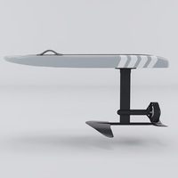 Planche de surf électrique en fibre de carbone intégrale, ensemble de planche à foil, planche à roulettes aquatique motorisée, wakeboard avec surface antidérapante