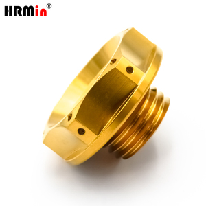 HRMin - Tapón <span class=keywords><strong>de</strong></span> Rosca para Tanque <span class=keywords><strong>de</strong></span> <span class=keywords><strong>Aceite</strong></span> <span class=keywords><strong>de</strong></span> <span class=keywords><strong>Motor</strong></span> <span class=keywords><strong>de</strong></span> Automóvil y Motocicleta, Color Dorado, <span class=keywords><strong>de</strong></span> Alto Rendimiento - Product Image 2