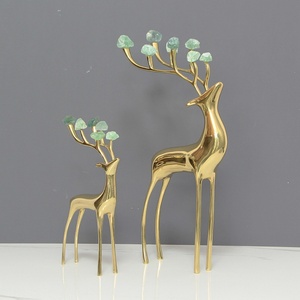 Adorno de Cobre Puro Estilo Nórdico con Forma de Ciervo, Decoración de Latón de Lujo para Atraer la Riqueza, para Sala de Estar, Mueble de TV, Entrada - Product Image 2