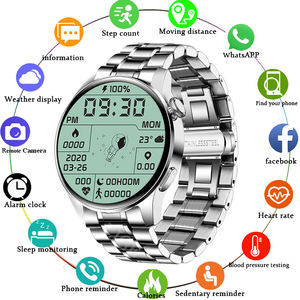 Jam Tangan Pintar Pria LIGE BW0256 Tahan Air Pelacak Kebugaran Olahraga Penjawab Panggilan Jam Alarm Monitor Detak Jantung Kompatibel Android IOS - Product Image 5
