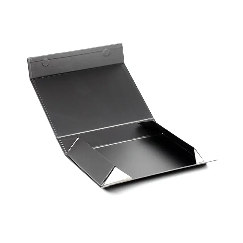 Magnet box Karton Schwarz Starre flache Luxus Magnetic Folding Aufbewahrung papier Geschenk box