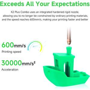 Impresora 3D Creality K2 Plus 350x350x350mm FDM, Máquina de Impresión Multicolor de Alta Velocidad con Doble IA - Product Image 3