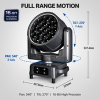 Projecteur LED mobile étanche IP66 Bee Eye 19x40W RGBW 1000W avec zoom 7-45° DMX pour scène