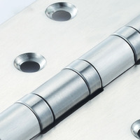 Charnière de porte plate en acier inoxydable 201 et 304 avec roulement à billes, design moderne, pour portes en plastique ou en bois, idéale pour les hôtels