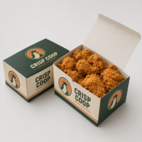 Boîte en papier jetable personnalisée avec logo pour emballage alimentaire de hamburgers, poulet frit et frites – Fabricant de contenants pour services rapides