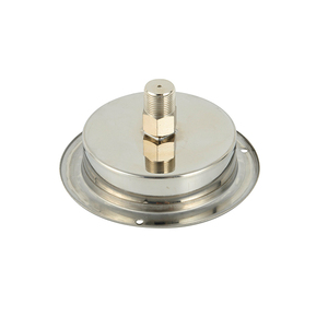 Manómetro de acero inoxidable relleno de glicerina de aceite con conexión trasera personalizada 3bar rango diferente para sistema ro - Product Image 5