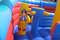 Bateau pirate géant toboggan gonflable parcours d'obstacles pour enfants et adultes à vendre