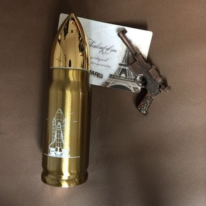 Botol air <span class=keywords><strong>Tumbler</strong></span> peluru dinding ganda baja tahan karat cangkir peluru emas Logo Laser kustom pabrik 16oz sublimasi jumlah besar