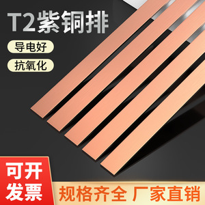 T2 Copper Busbar Flat Red Copper Strip Conductive Grounding Copper Plate Custom Cutting Service Jiangsu Origin - Product Image 5