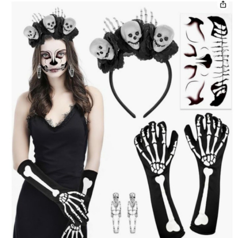Disfraz De Enfermera Zombi Sangrienta Para Mujer – Set De 3 Piezas Con Sombrero, Mono Y Jeringa, Tallas S-XXL, Ideal Para Halloween