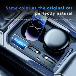 2017- Car Modification Upgrade 12-24V USB <b>Type</b> <b>C</b> Fast LED Light Charging Docking Station for Volkswagen Passat - Product Image 2