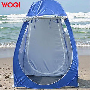 เต็นท์พับได้ Woqi Outdoor ขนาด 120x120x190 ซม. ชั้นเดียว กันน้ำ พกพาสะดวก สำหรับตั้งแคมป์ชายหาด สีฟ้า - Product Image 1