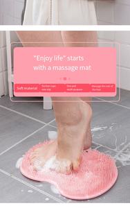 Bade körper bürste Fuß rücken <span class=keywords><strong>massage</strong></span> kissen Silikon Peeling rutsch festes Bade kissen mit Saugnapf - Product Image 4