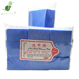 SunelPort - Toallitas de Algodón Rectangulares Gruesas <span class=keywords><strong>y</strong></span> Resistentes, Sin Pelusas, Desechables, para Remover Esmalte de Uñas Líquido, 630 Unidades, Color Azul - Product Image 1
