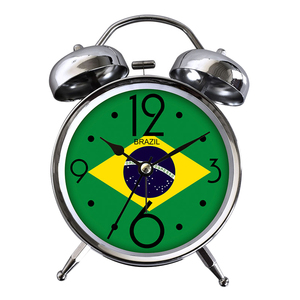 Thêm Loud không đánh dấu âm nhạc Nhẫn âm thanh kim loại analogue thạch anh KÉP ĐÔI hai chuông bảng đồng hồ báo thức với tùy chỉnh xây dựng thương hiệu - Product Image 3