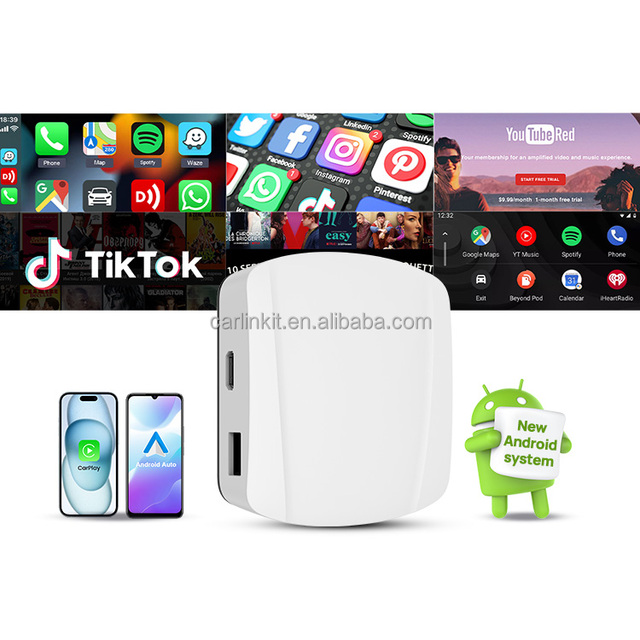 New Style Carlinkit 8GB 128GB Usb Carplay Smart Ai Box Android Interface TV Box Tbox Uhd HDMI HD Video for apple youtube Tiktok