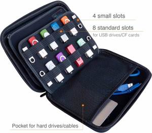 EVA Hard <b>Drive</b> Case EVA Carrying Case Storage Hard Case for Memory Cards and <b>USB</b> <b>Flash</b> <b>Drives</b> - Product Image 3