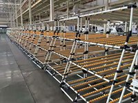 Gravité Flexible extensible télescopique manuel en aluminium mobile en plastique Skate Wheel Roller Conveyor