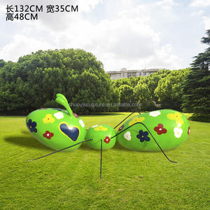 สวนโลหะไฟเบอร์กลาสเรซิ่นงานฝีมือมดหุ่นด้วยตาขนาด<span class=keywords><strong>ใหญ่</strong></span>สำหรับตกแต่งสนามหญ้าสวน - Product Image 4