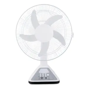 Ventilatore da parete ricaricabile da 16 "16 pollici AC DC Fan e ventilatore da tavolo con luce a LED