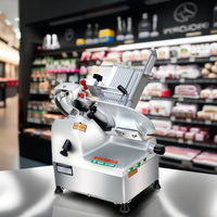 Nouvelle trancheuse à viande congelée entièrement automatique à haute efficacité - Épaisseur réglable de 2,5 à 15 mm, capacité de 300 kg/h, lame amovible en Al-Mg