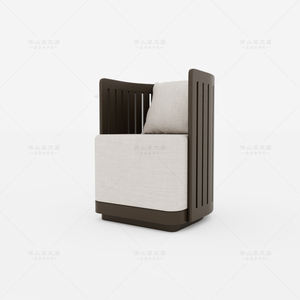 Luxo customizável alumínio jardim mobiliário mesa cadeira conjunto almofada impermeável para Outdoor Hotel Villa pátio Park jantar - Product Image 3