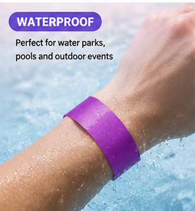 Fluorescent Tyvek Wristbands 5 Bright Colors 19mm Width Non-Toxic Paper Waterproof Environmental Friendly Folk Art Casual Style - Product Image 6