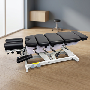 Table de traitement chiropratique robuste, réglable en hauteur, avec fonction d'inclinaison verticale et oblique pour la tête, pour cliniques de physiothérapie - Product Image 5