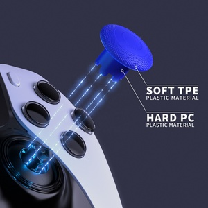 Blue 4 Heights 3 Surfaces Grips ThumbsGear Interchangeable Thumbsticks Analog Thumb Sticks Caps for PS5 <b>Edge</b> Controller - Product Image 5