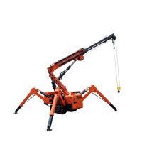Grue araignée articulée Tonlita avec flèche télescopique, équipement de levage compact, grue araignée sur chenilles à flèche articulée