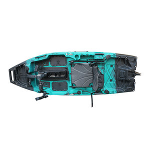 Nhựa Ghế Đơn Ngồi Trên Đầu Gấp Có Thể Tháo Rời Câu Cá Kayak 2 Mảnh Modular Canoe Với Vây Đạp Kayak Cánh Quạt Đạp Kayak - Product Image 2