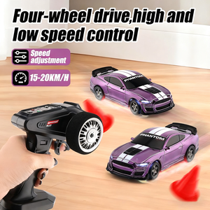 MILI 1:43 Vehículo de Derrape con Control Remoto 2.4G a Escala Completa, 4WD, con Luces, Auto de Carreras de Derrape RC, Juguete de Regalo para Niños - Product Image 2