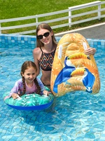 Nouvelle planche de surf gonflable Flamingo pour enfants, flotteur de natation dessin animé, en stock