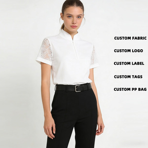 ARLAN Unique <b>equestrian</b> jewelry woman <b>equestrian</b> half sleevs polo shirt <b>equestrian</b> clothing - Product Image 2