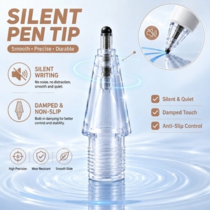 หัวปากกาเปลี่ยนได้ Ksentry <span class=keywords><strong>ส</strong></span>ำหรับ iPad Pro รุ่นที่ 1/2 ทำ<span class=keywords><strong>จ</strong></span>ากพลาสติกและโลหะ - เครื่องมือเขียนที่ทนทาน ความแข็ง 2B 2H - Product Image 2