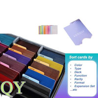 YY Boîte PU Personnalisée Pour Cartes De Collection Design Laser 50MM Pour Collectionneurs